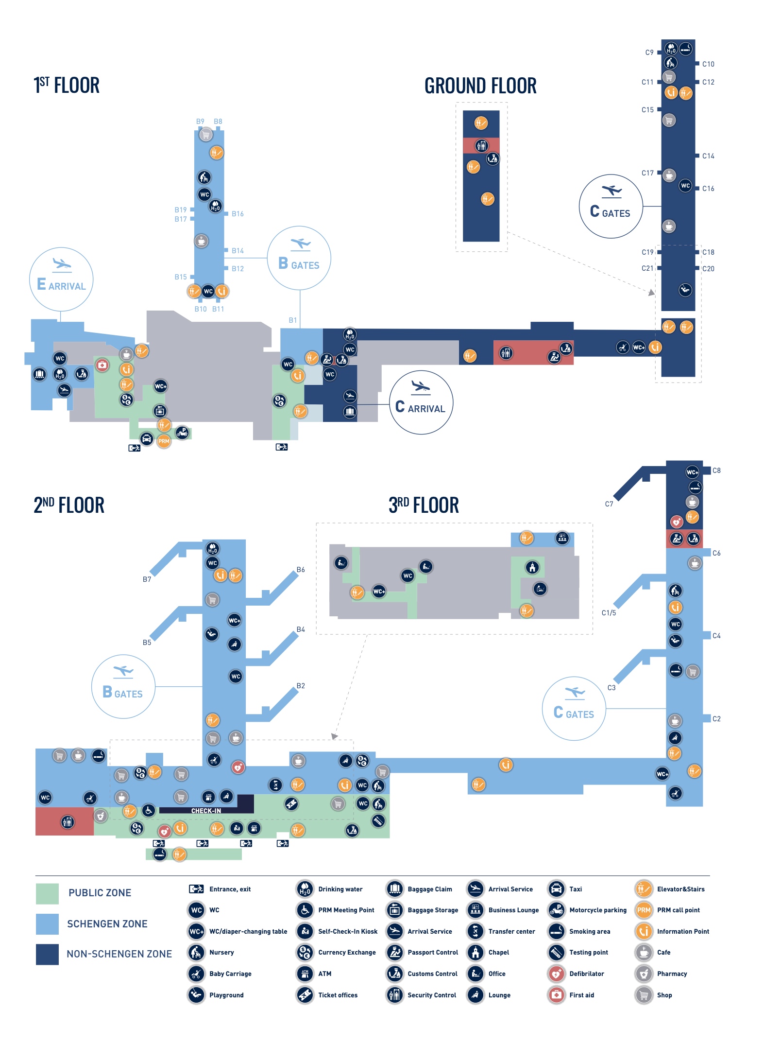 План аэропорта Рига